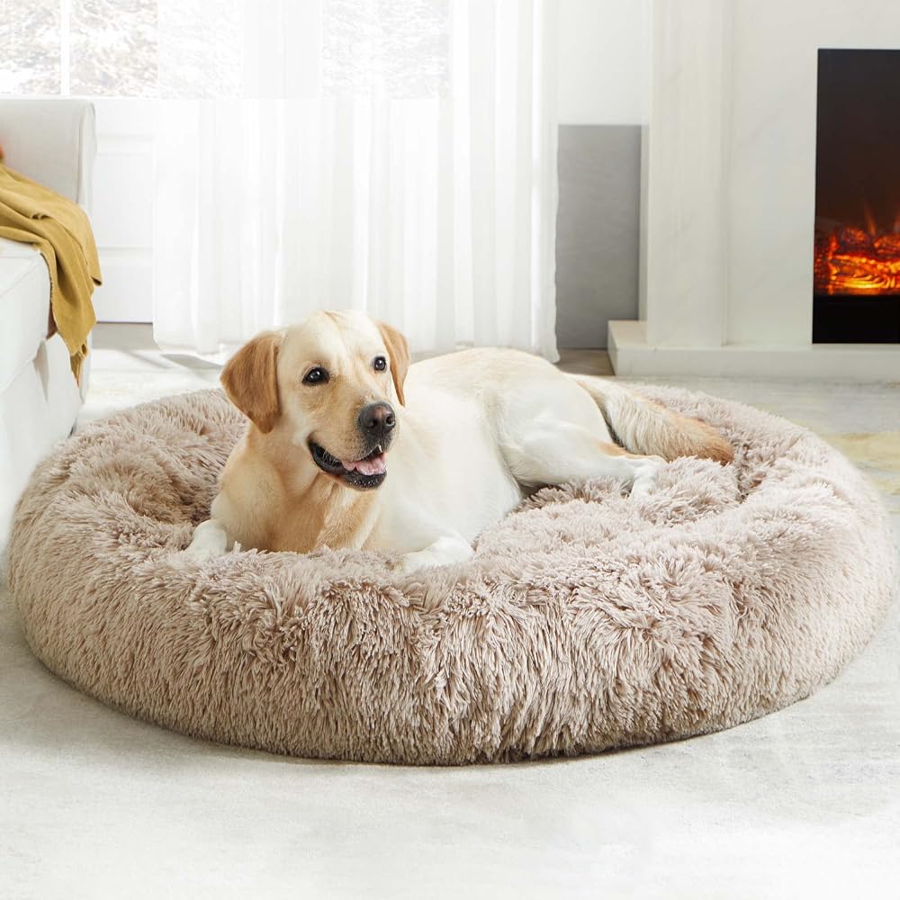 Lit apaisant rond pour chien et chat