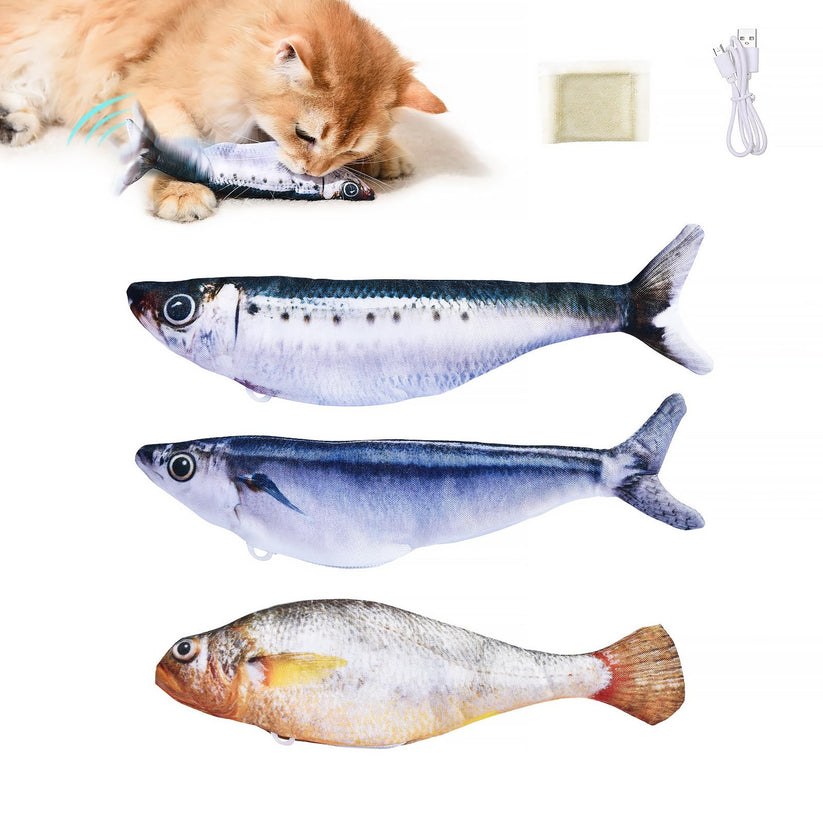 Poisson gigotant interactif pour chat