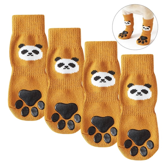 Chaussettes antidérapantes pour chien — lot de 4